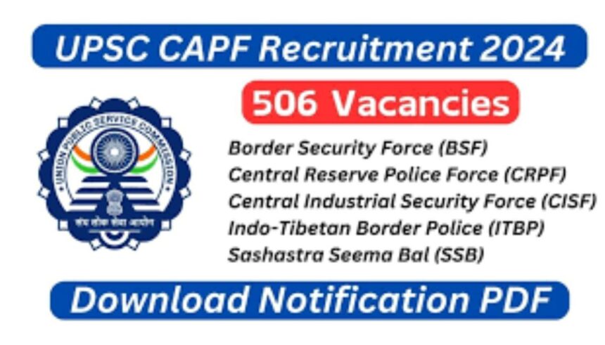 UPSC Recruitment 2024