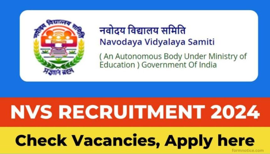 NTA NVS Recruitment 2024